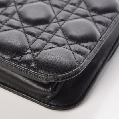 Christian Dior Lambskin Cannage Small Dioraddict Flap Bag Black 11 of 12