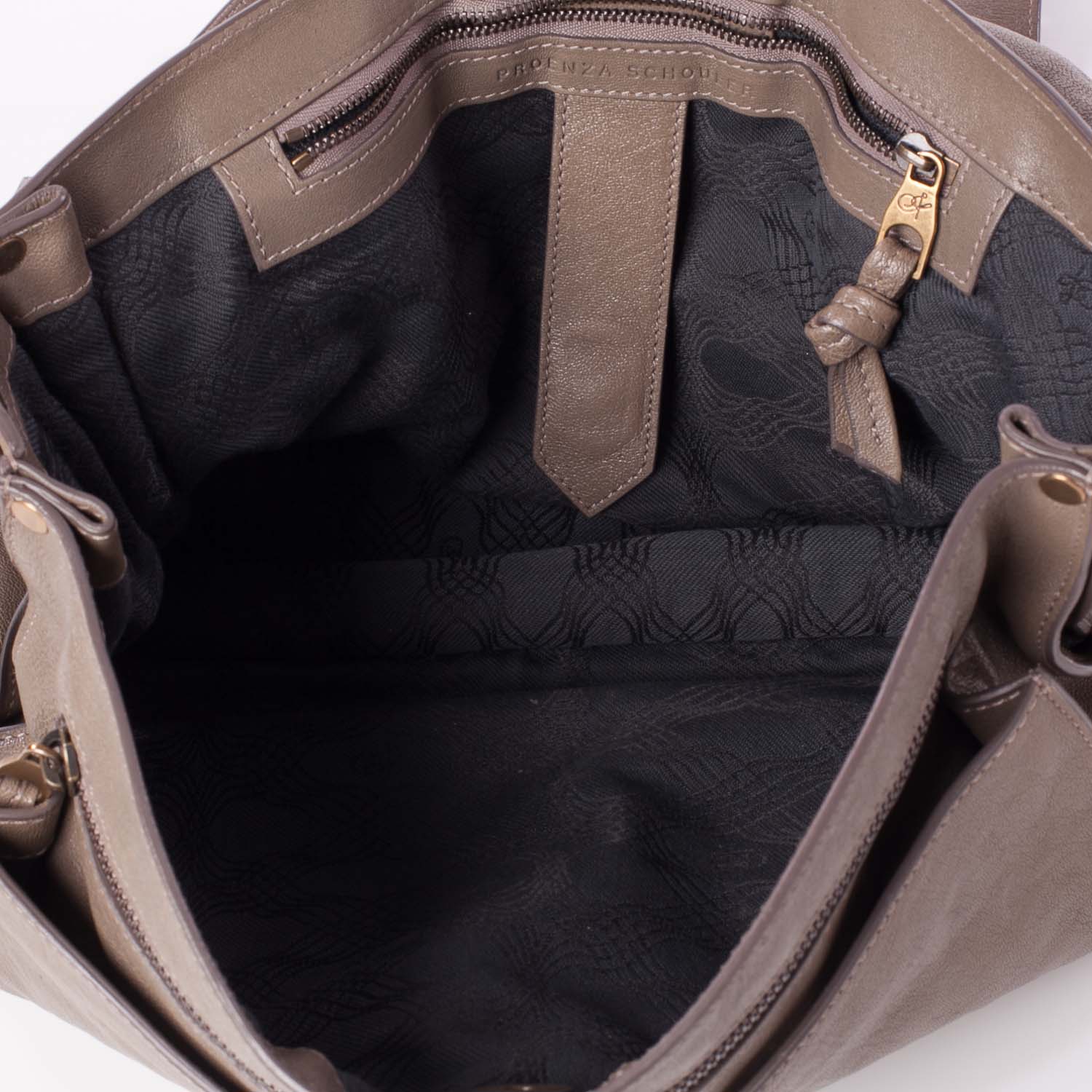 Proenza Schouler Lambskin PS1 Large Satchel Smoke 10 of 10