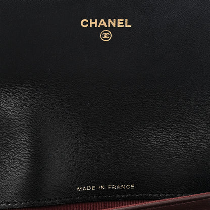 Chanel Lambskin Quilted Large Flap Wallet Black 7 of 11