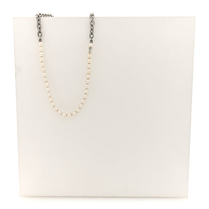 Mikimoto X COMME DE GARCON Sterling Silver Akoya Pearl 6-6.5mm Strand Necklace 5 of 5