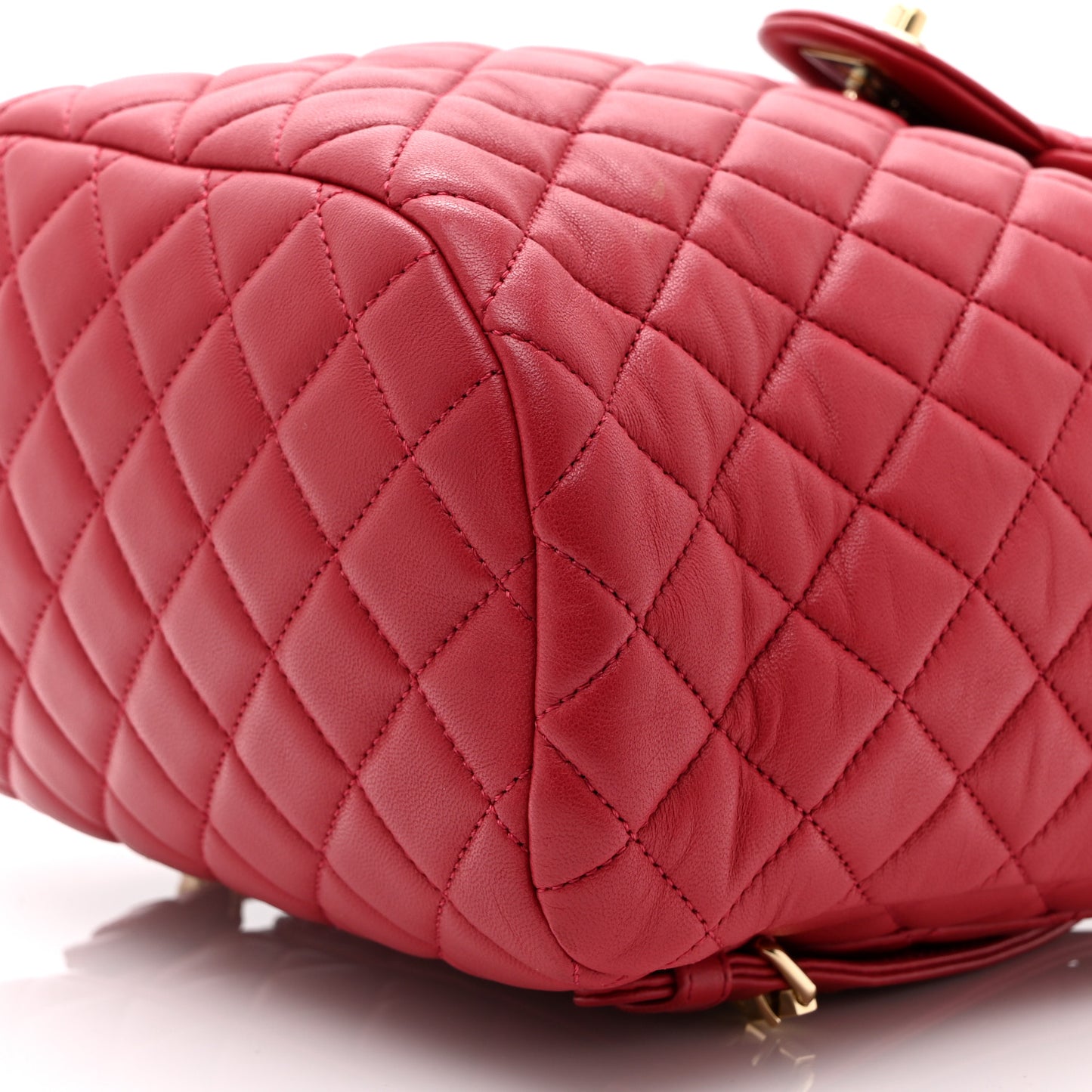 Lambskin Quilted Small Urban Spirit Backpack Dark Pink