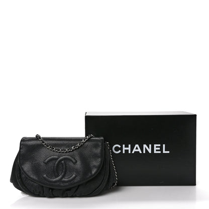 Chanel Caviar Half Moon Wallet On Chain WOC Black 11 of 11