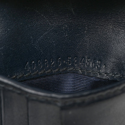 Gucci Guccissima Signature Web New Web Bi-Fold Coin Wallet Black 7 of 12