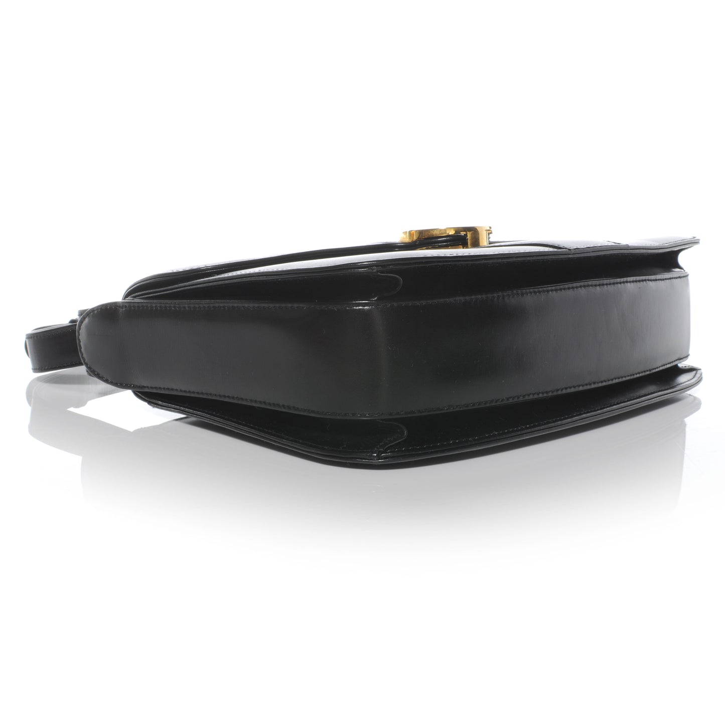 Leather Shoulder Bag Black