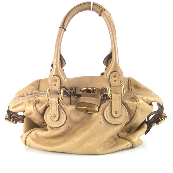 Chloe Leather Paddington Satchel Chamois 1 of 8