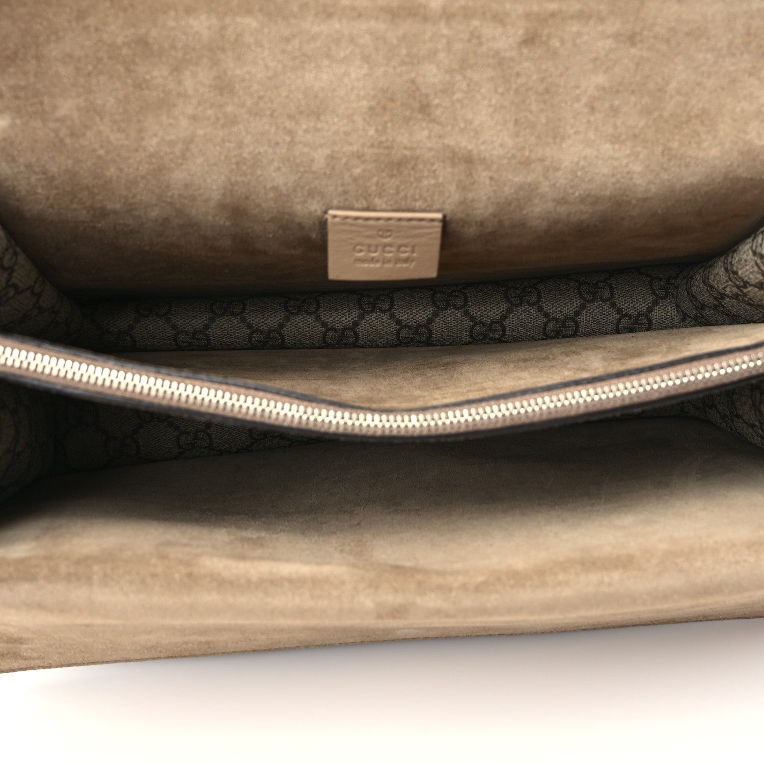 Gucci GG Supreme Monogram Embroidered Medium Dionysus Shoulder Bag Taupe 5 of 9