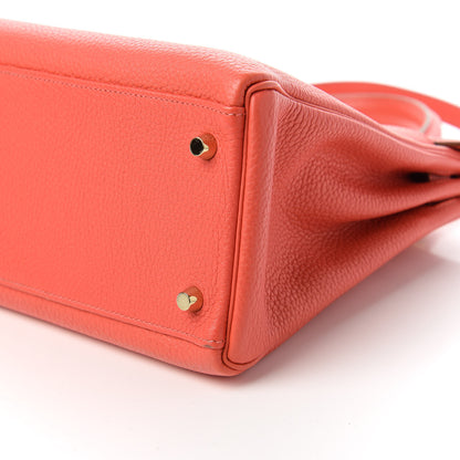 Hermes Taurillon Clemence Kelly Retourne 32 Rose Jaipur 7 of 10