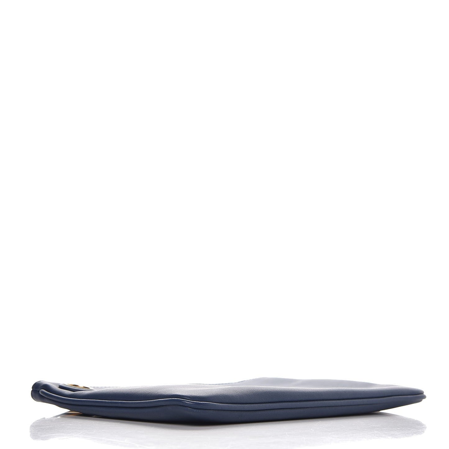 Vitello Century Opaco F is Fendi Pouch Blu Scuro