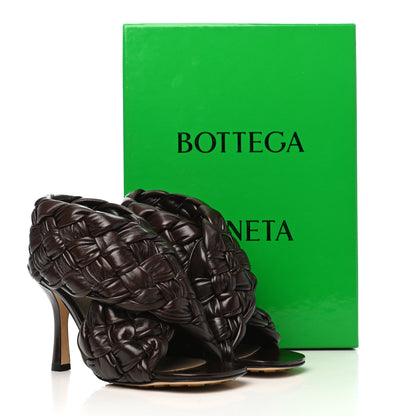 Bottega Veneta Shiny Nappa Intrecciato The Board Sandals 36 Chocolate 8 of 8