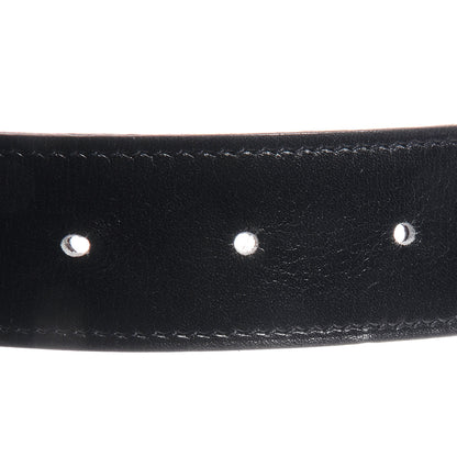 Hermes Box Togo Reversible Martelee Constance 40mm H Belt 100 Noir Chocolate 8 of 13