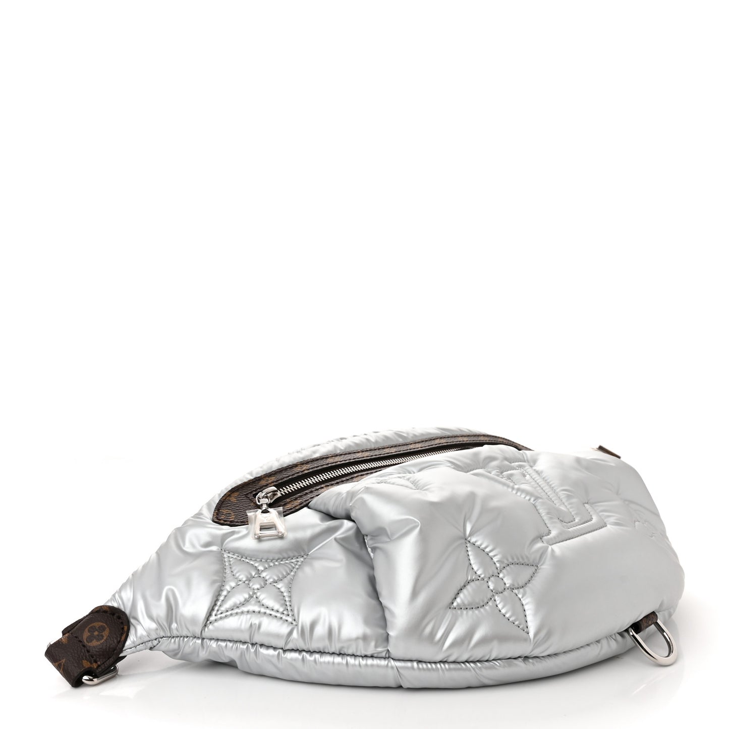 Econyl Monogram Pillow BumBag Silver