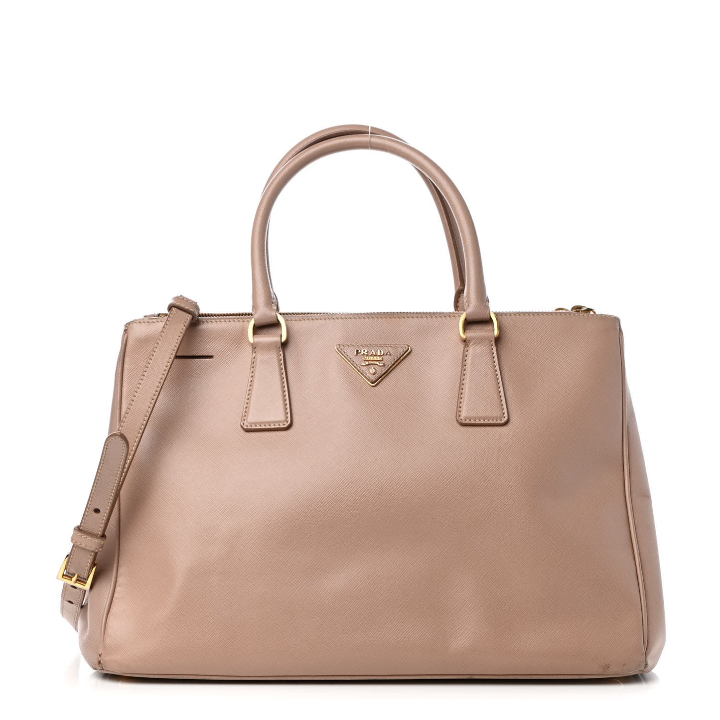 Saffiano Medium Galleria Double Zip Tote Cammeo