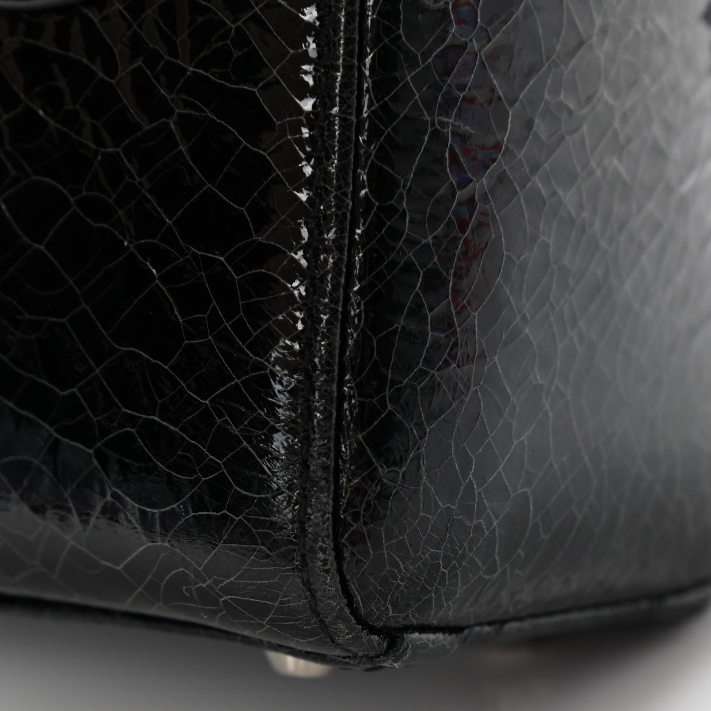Ceramic Effect Deerskin Jeweled Swan Mini Lady Dior Black