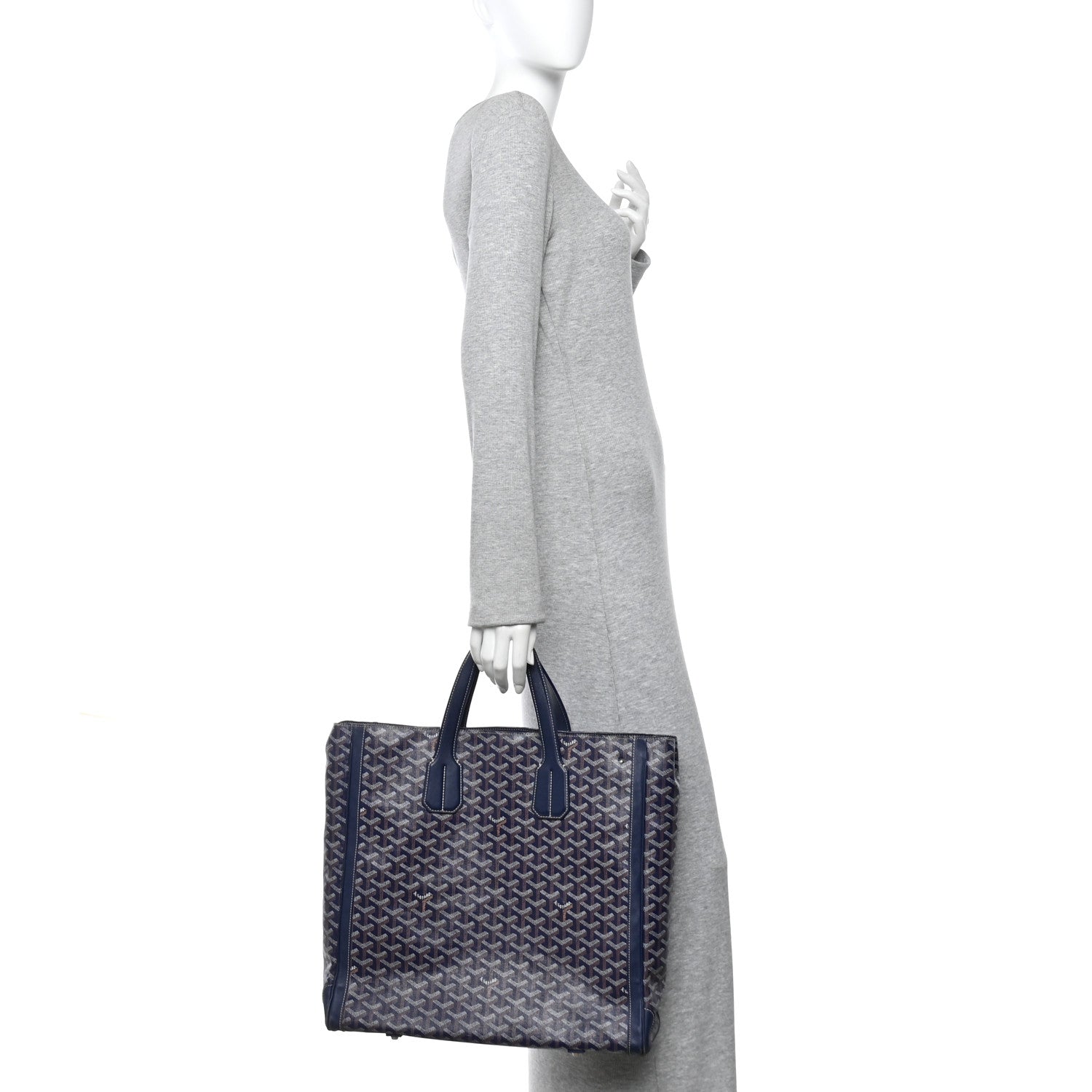 Goyard Goyardine Voltaire III Tote Navy 2 of 10