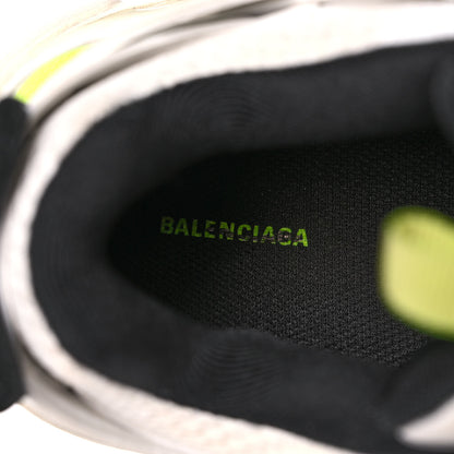 Balenciaga Mesh Nylon Worn Out Effect Womens Track Sneakers 41 White Fluo Yellow 7 of 9