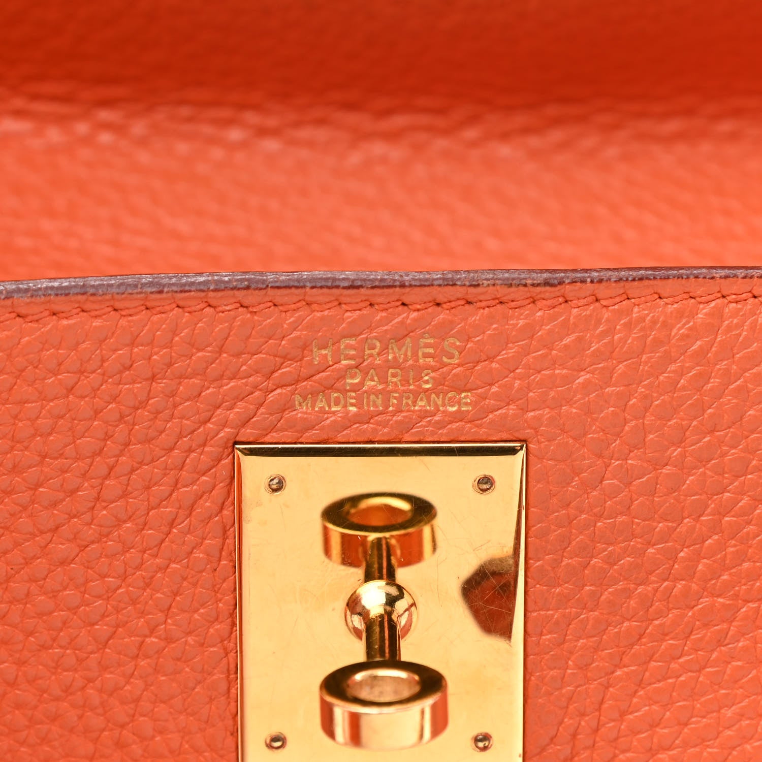 Hermes Togo Kelly Retourne 32 Orange 5 of 13
