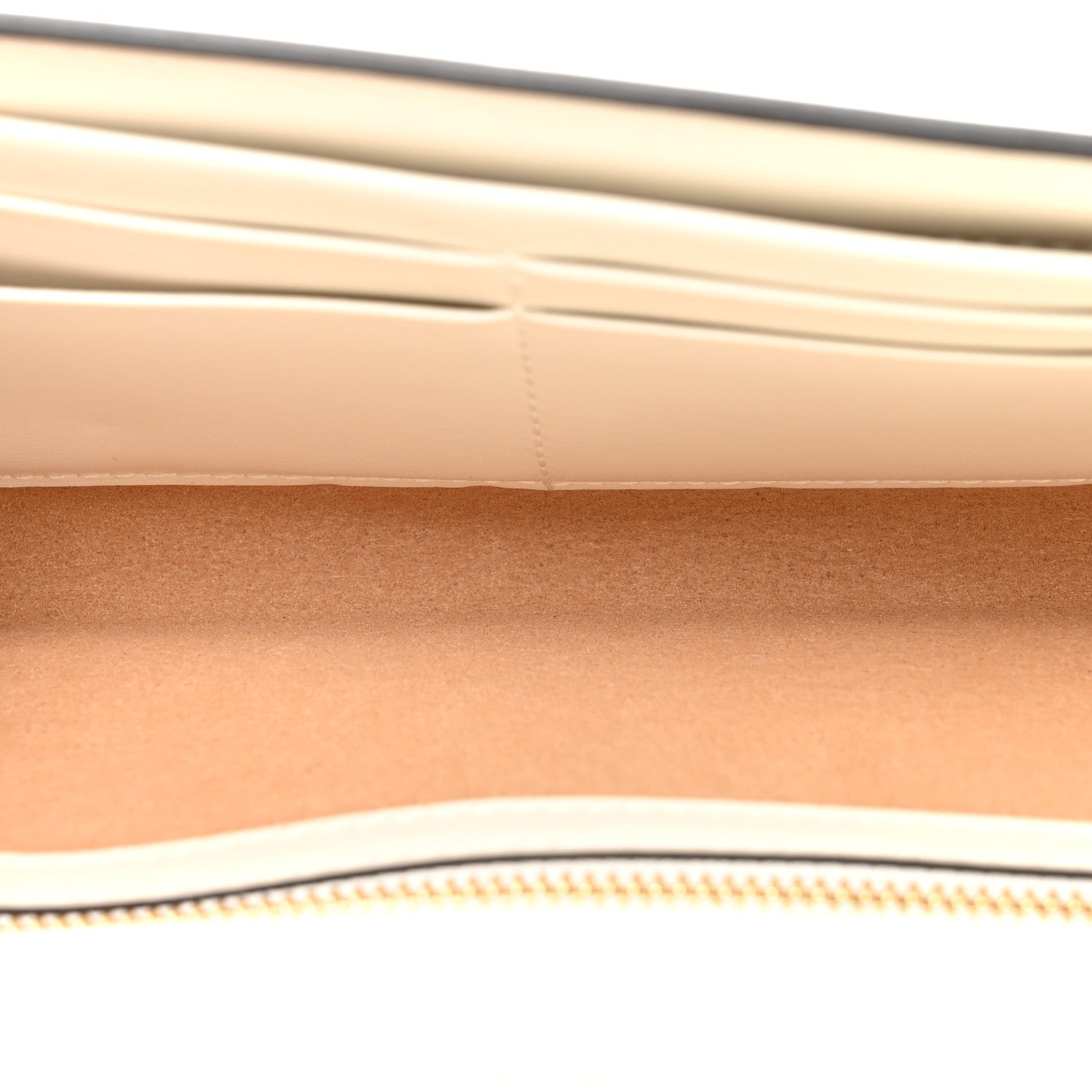 Jimmy Choo Box Calfskin Varenne Pearl Avenue Chain Clutch Latte 5 of 13