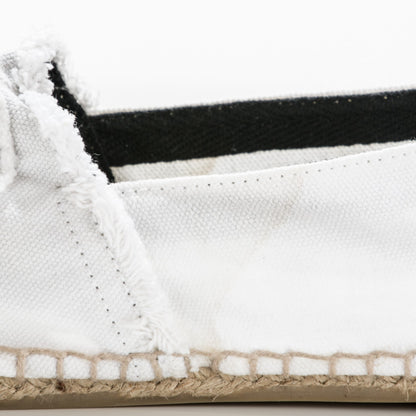 Chanel Canvas CC Espadrilles 41 White Black 7 of 11