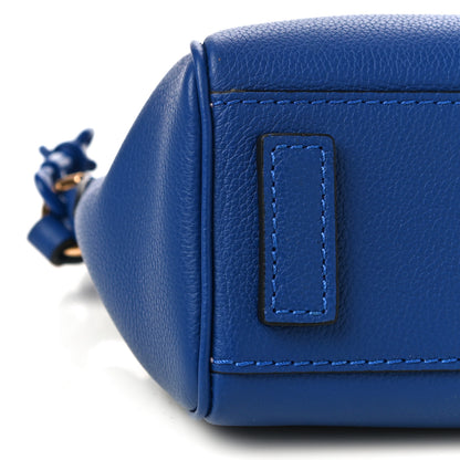 Versace Grained Calfskin Small La Medusa Top Handle Bag Lapis 8 of 9