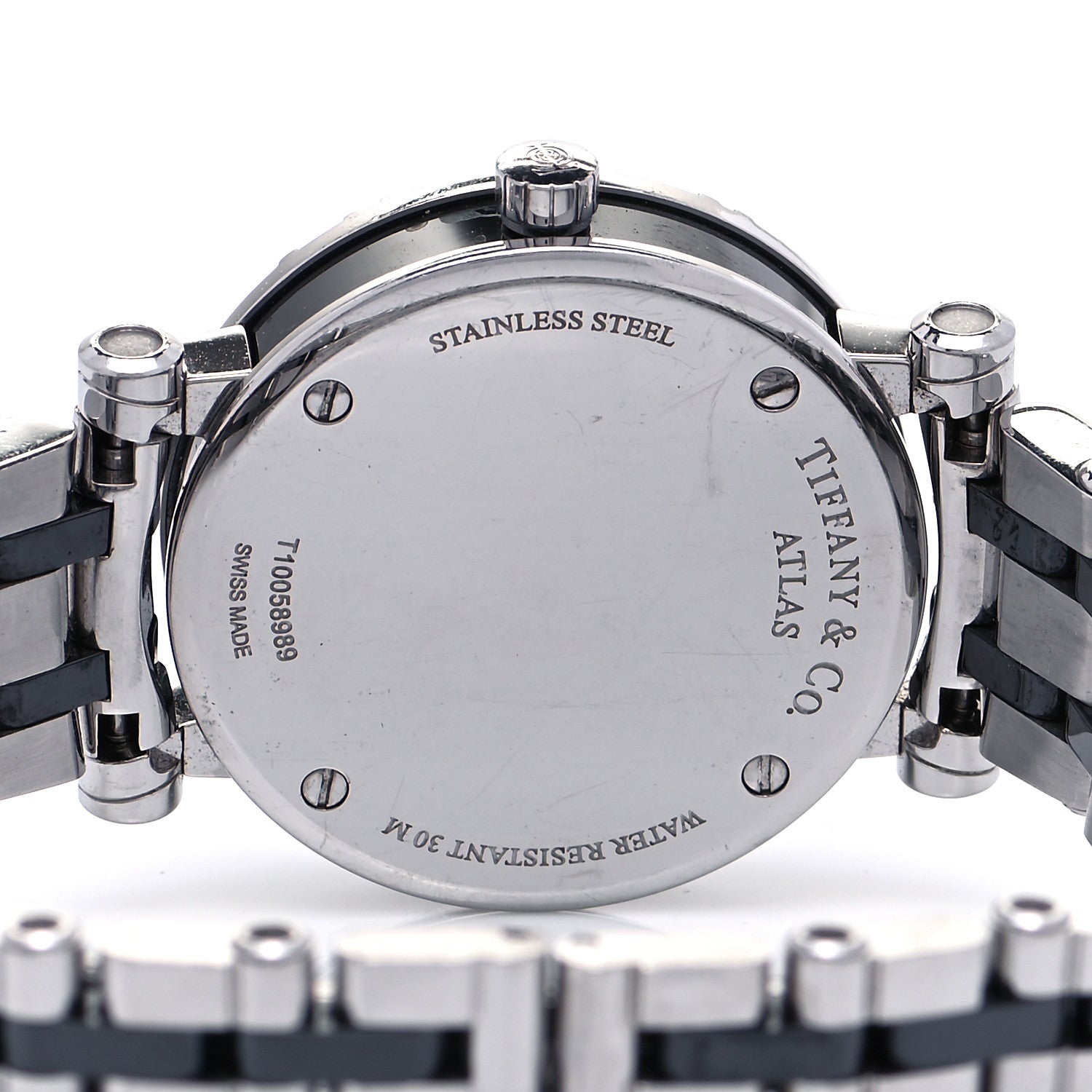 Tiffany Stainless Steel Ceramic 30mm Atlas Quartz Watch Black 4 of 4
