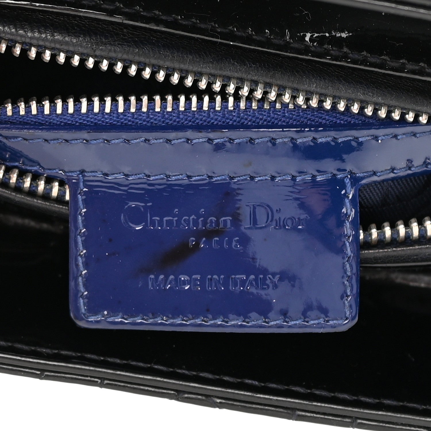 Christian Dior Patent Cannage Medium Lady Dior Black 6 of 12