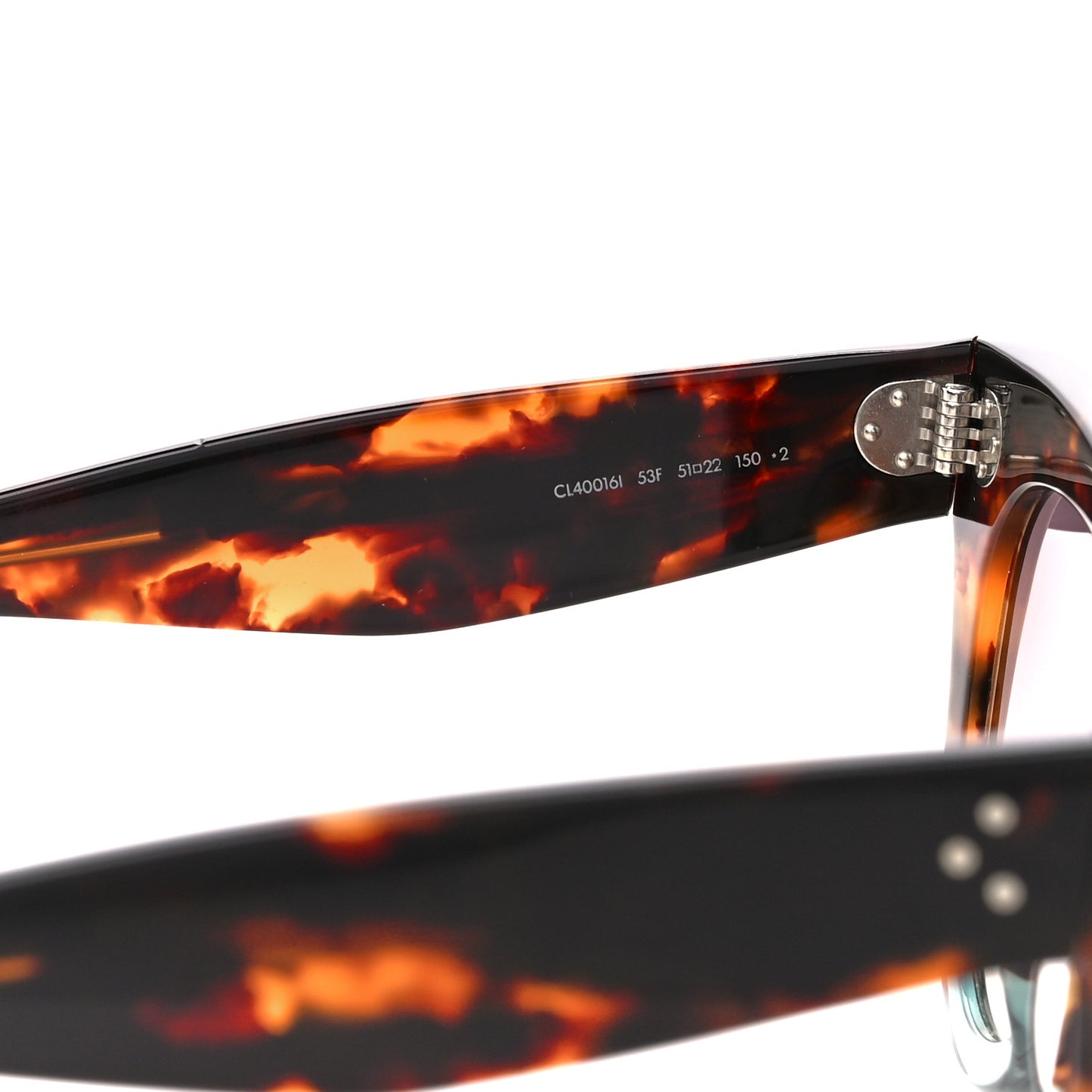 Acetate Cat Eye Sunglasses CL40016I Tortoise Turquoise