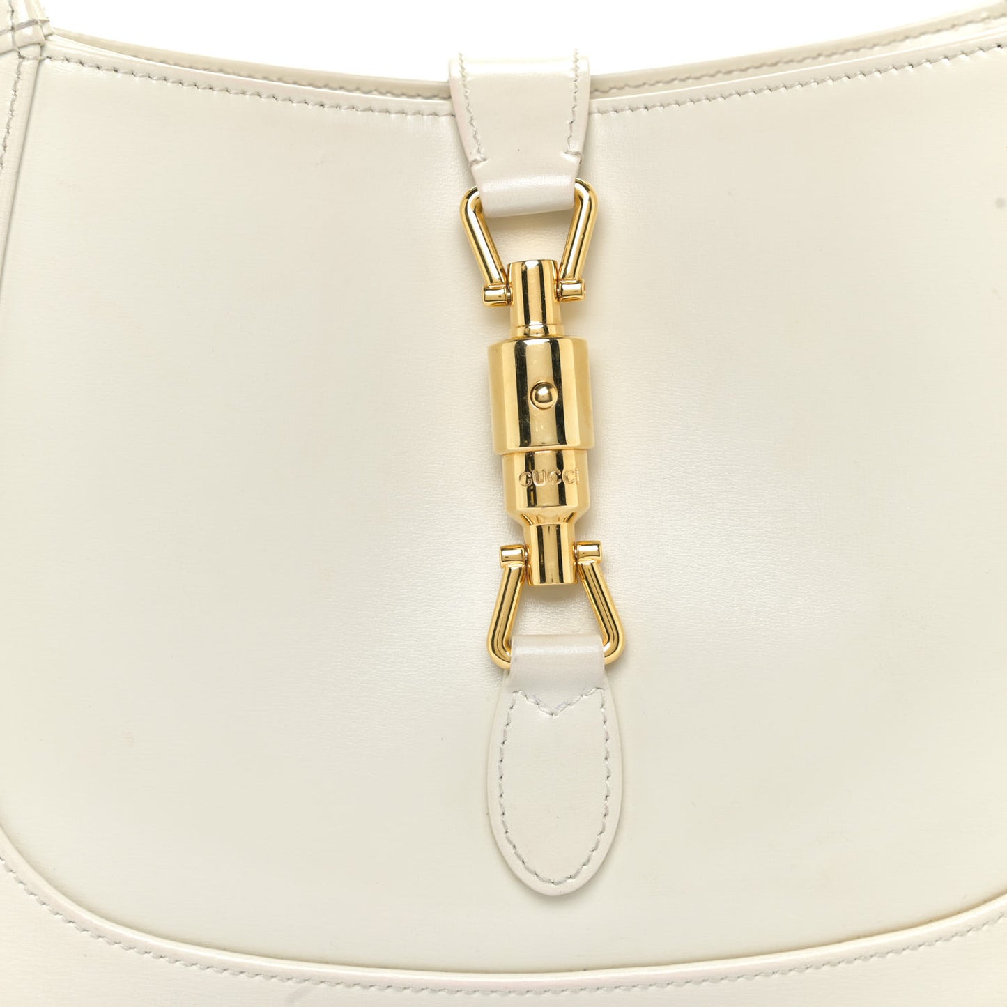 Boarded Dyana Lux Calfskin Small Jackie 1961 Hobo Mystic White