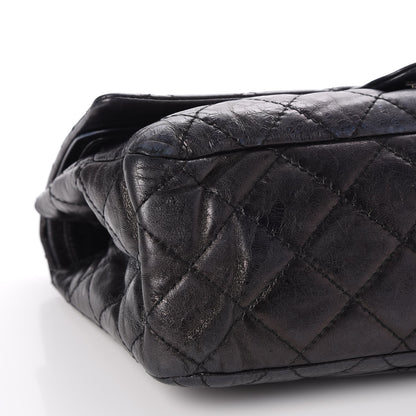 Chanel Metallic Aged Calfskin Quilted 2.55 Reissue 227 Flap Black 10 of 12