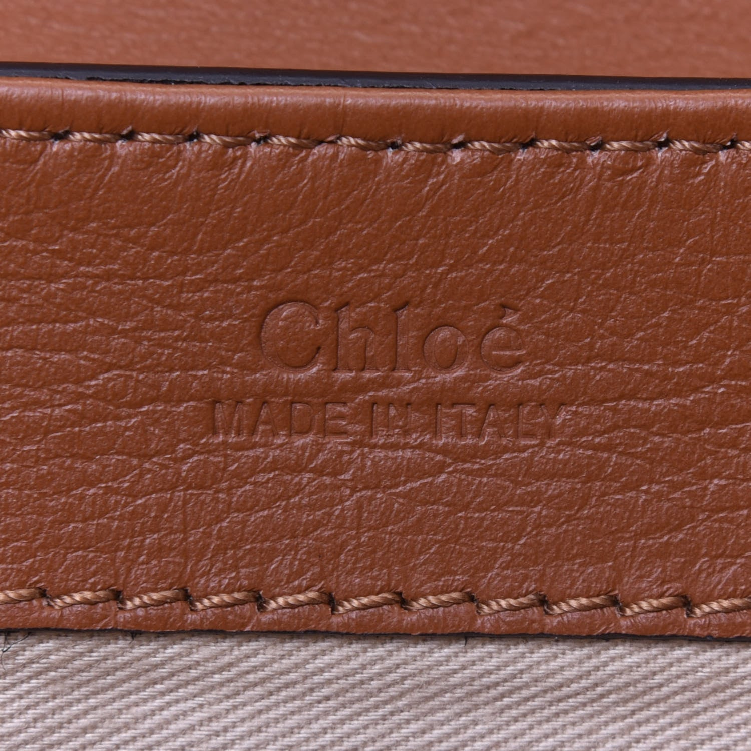 Chloe Spazzolato Sfumato Calfskin Small C Double Carry Autumnal Brown 9 of 18