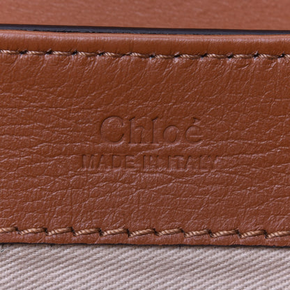 Chloe Spazzolato Sfumato Calfskin Small C Double Carry Autumnal Brown 9 of 18