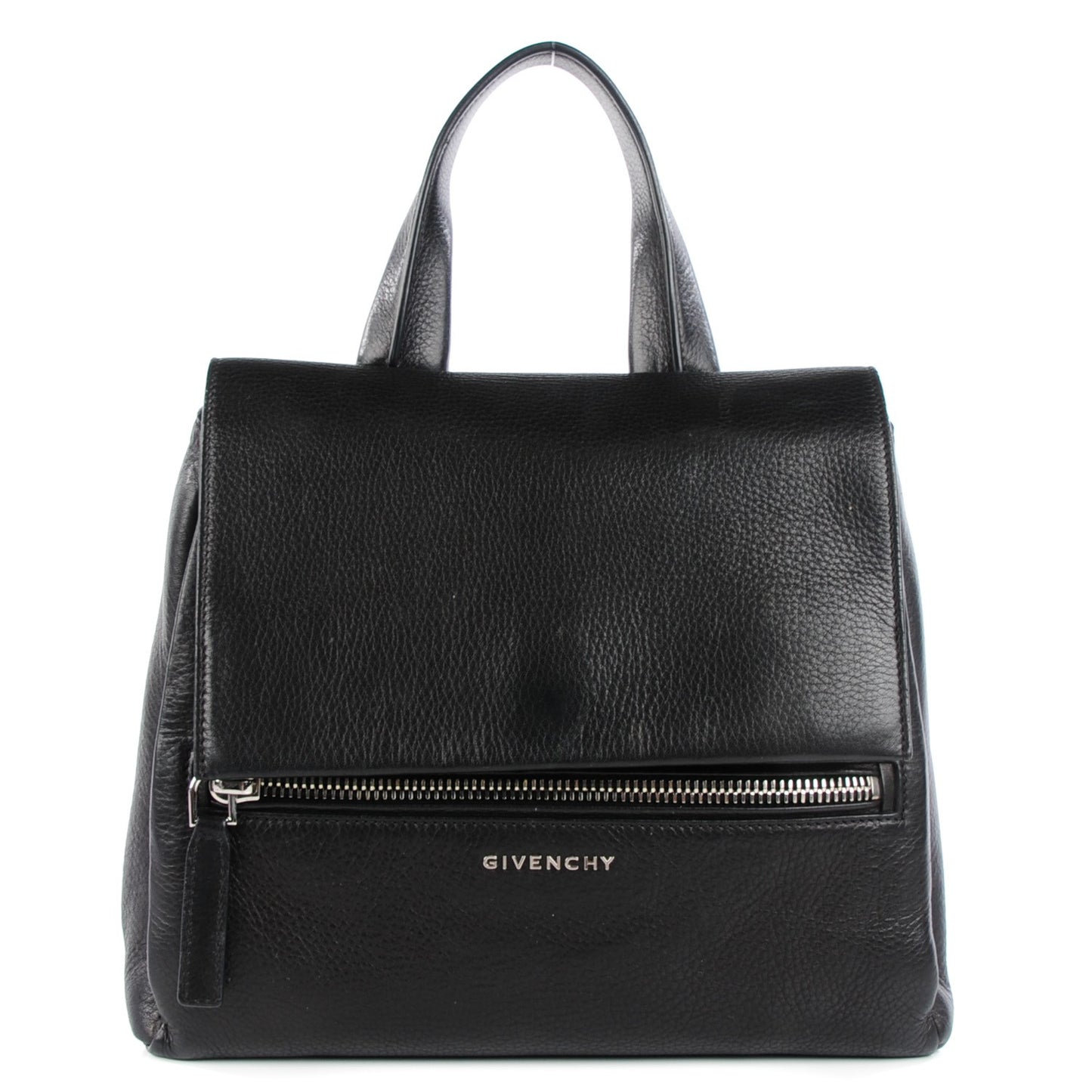Calfskin Small Pandora Pure Flap Bag Black