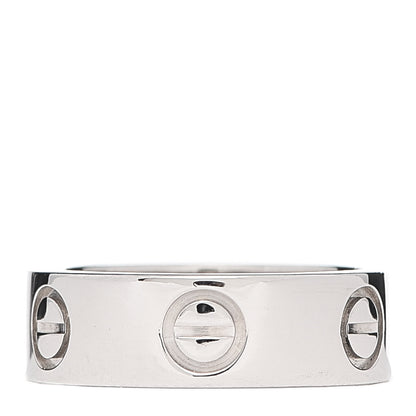 Cartier Platinum 5.5mm LOVE Ring 46 3.75 1 of 5