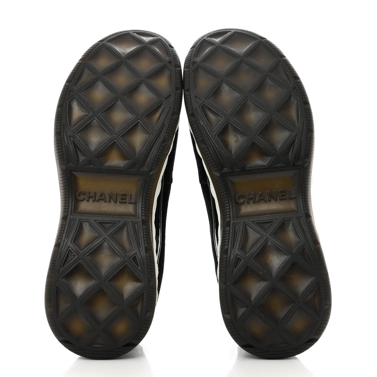 Velvet Calfskin Mixed Fibers CC Sneakers 41 Black