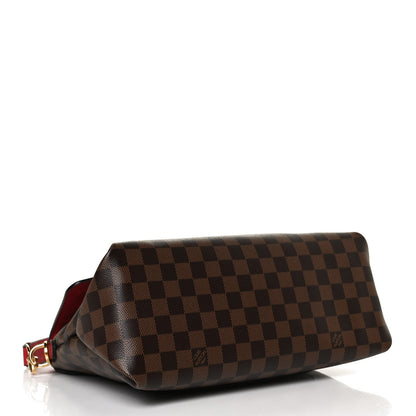Louis Vuitton Damier Ebene Beaubourg MM Scarlet 4 of 12