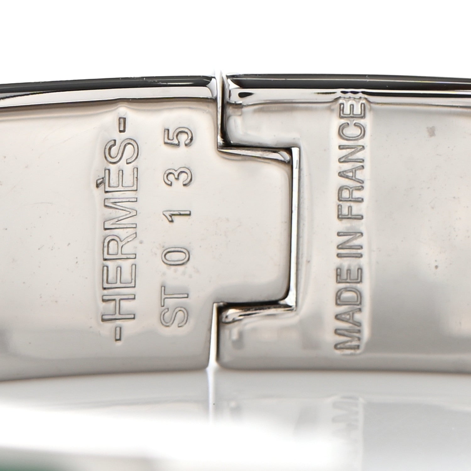 Hermes Enamel Narrow Clic Clac H Bracelet PM Vert Bengale 4 of 6