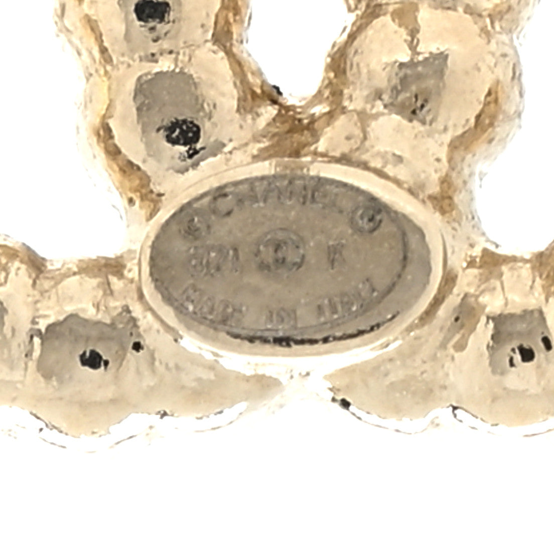 Pearl CC Earrings Gold