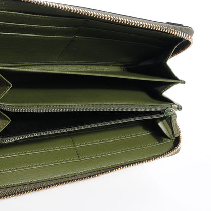 Gucci GG Supreme Monogram Nice Zip Around Wallet Green 6 of 8
