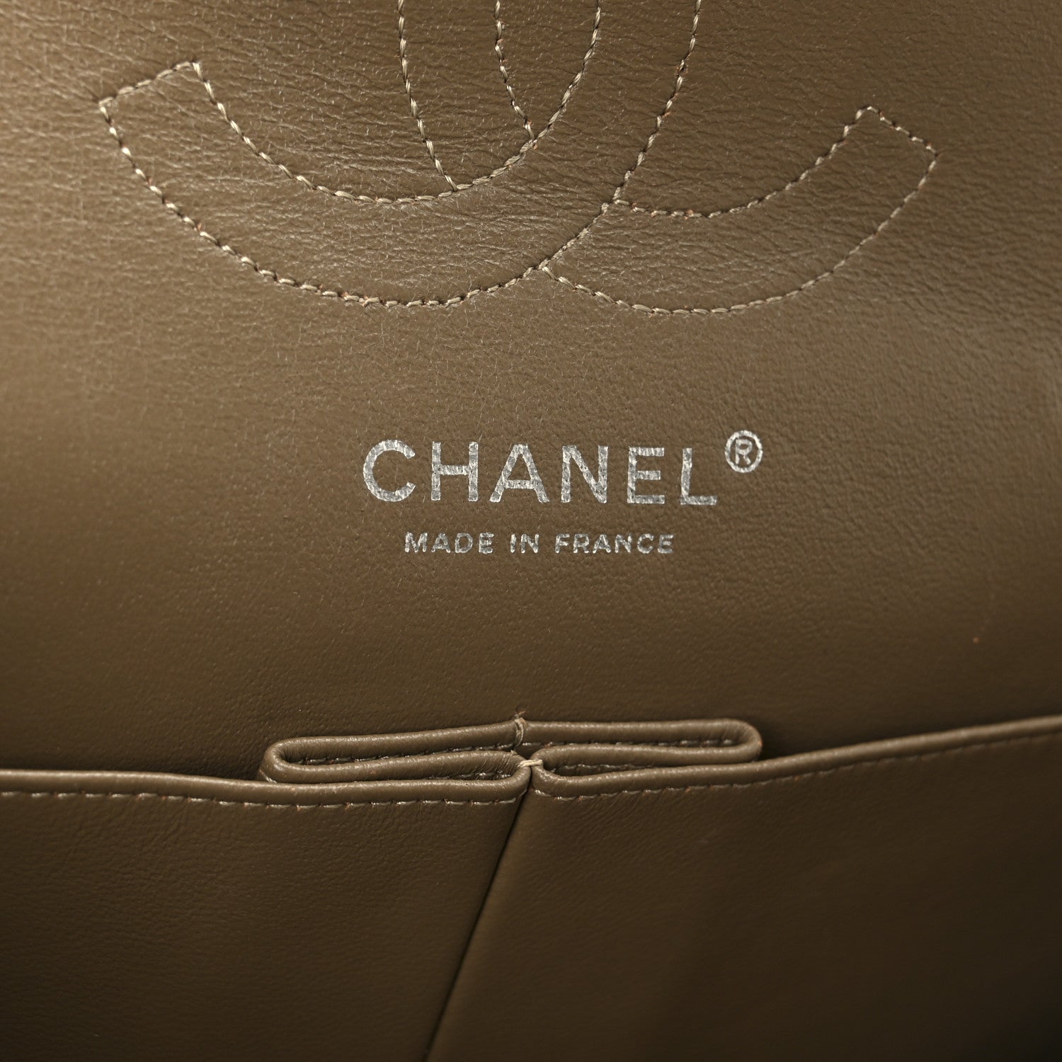 Chanel Crinkled Patent Quilted Medium Double Flap Beige 6 of 11