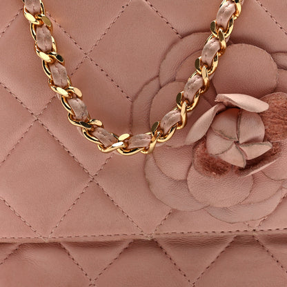 Chanel Lambskin Camellia Mini Flap Pink 7 of 9