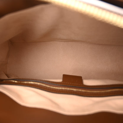 Gucci GG Supreme Monogram Small Zip Top Tote Beige Tuscany 5 of 10