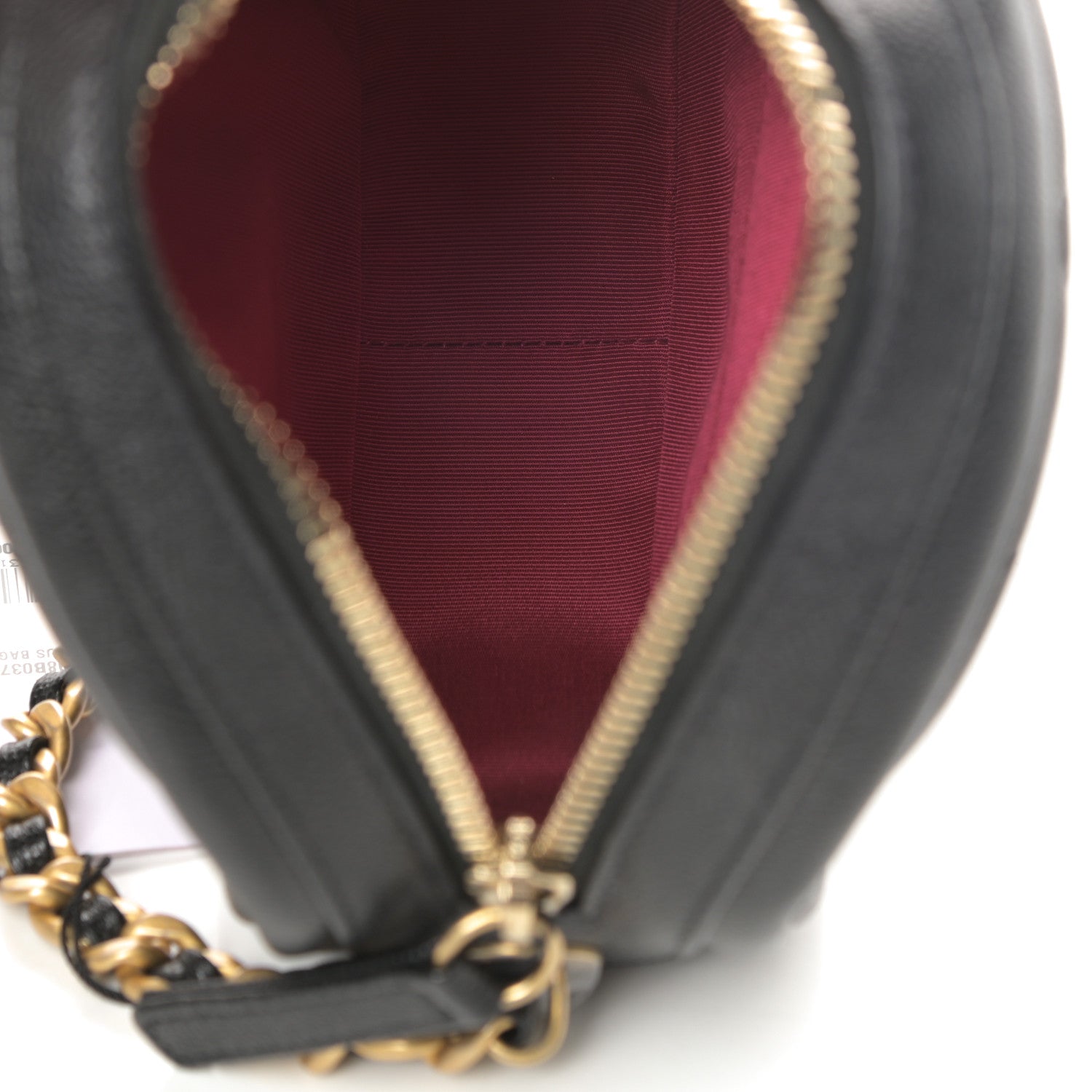 Chanel Caviar Quilted Small Round Bag With Chain Black 5 of 10