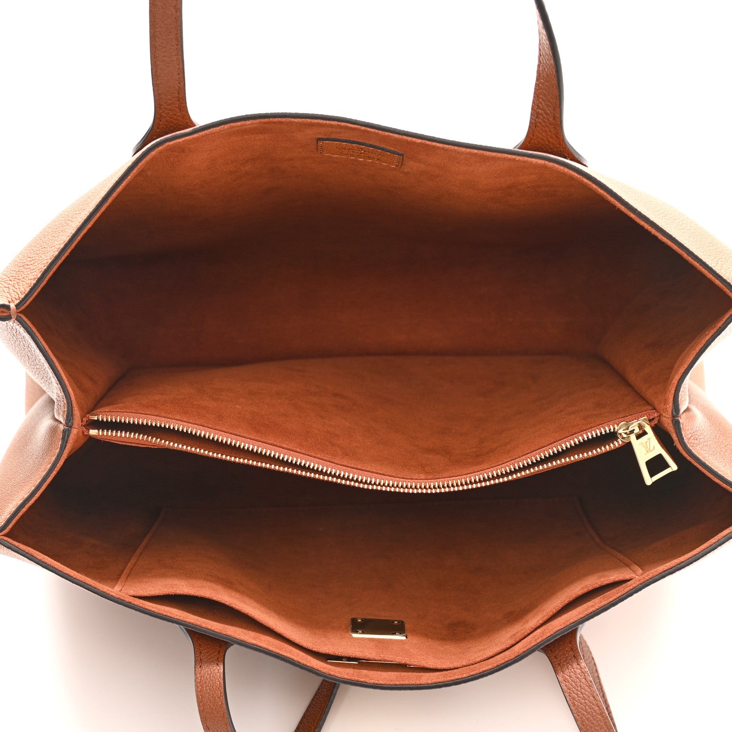 Louis Vuitton Grained Calfskin Lockme Shopper Chataigne 5 of 10