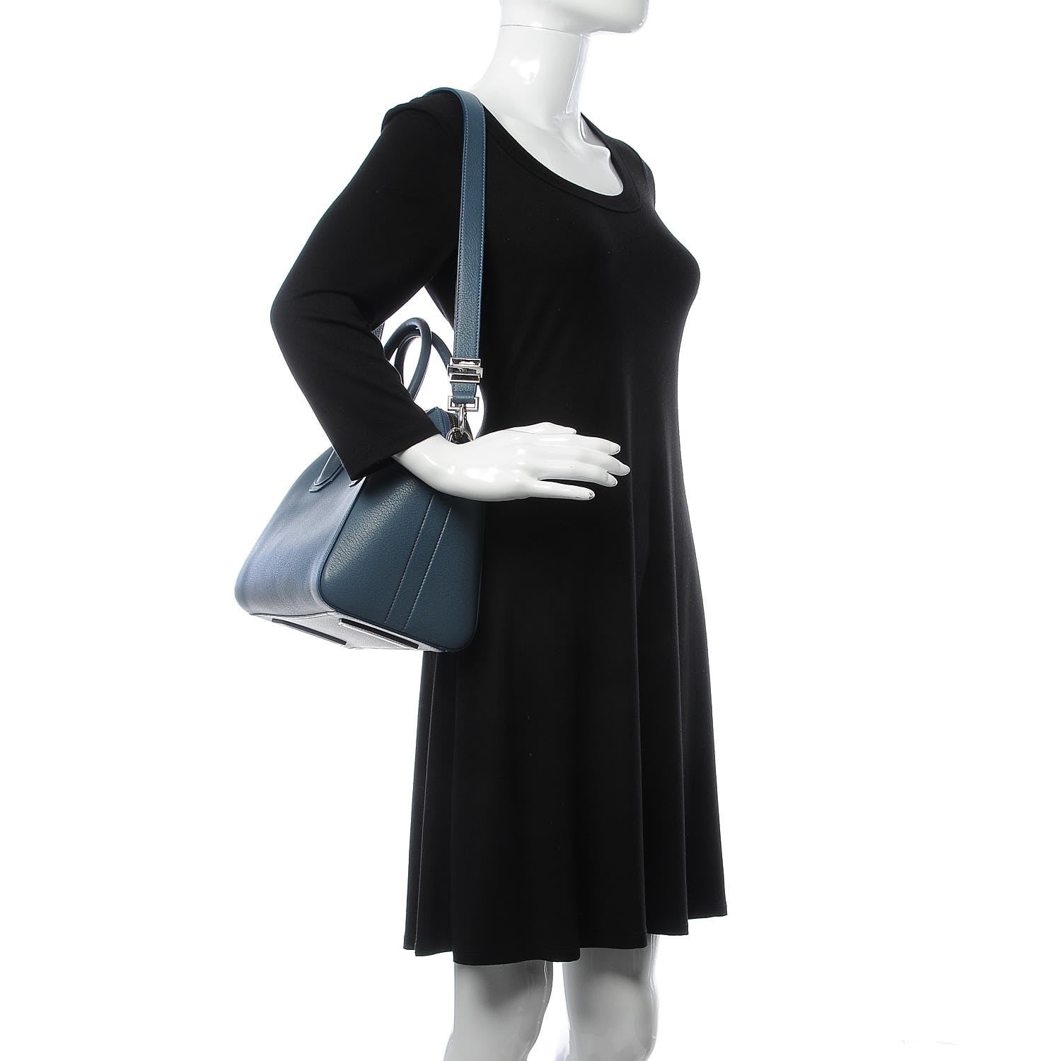 Givenchy Sugar Goatskin Small Antigona Blue Mineral 3 of 10