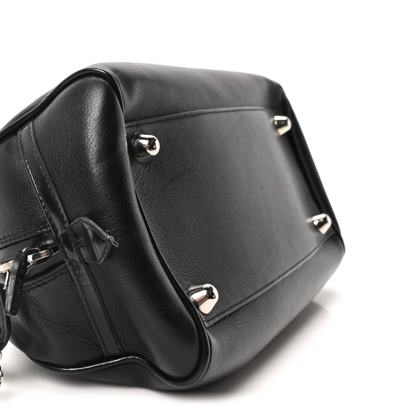 Calfskin Gambler Dice Bowler Black