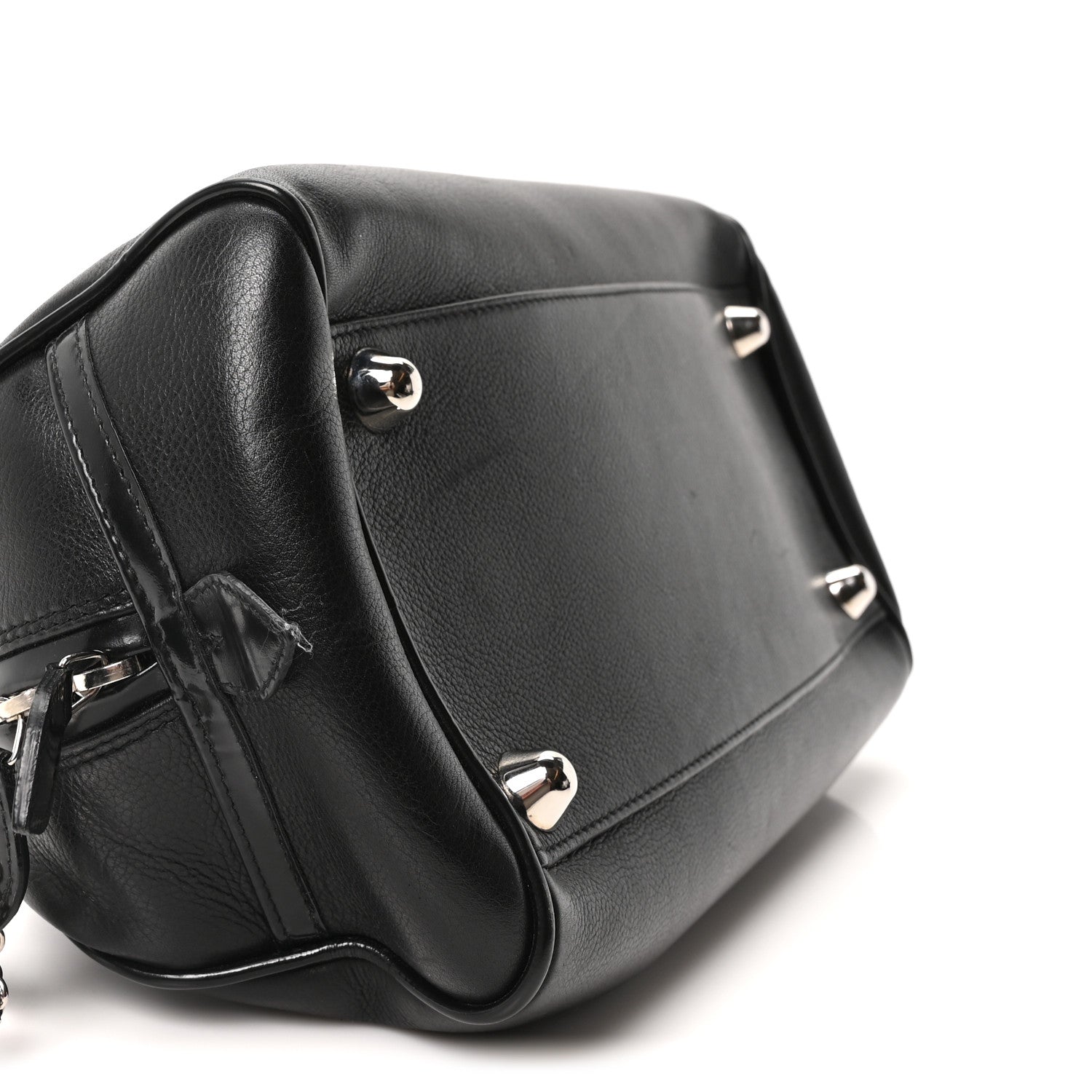 Christian Dior Calfskin Gambler Dice Bowler Black 9 of 10