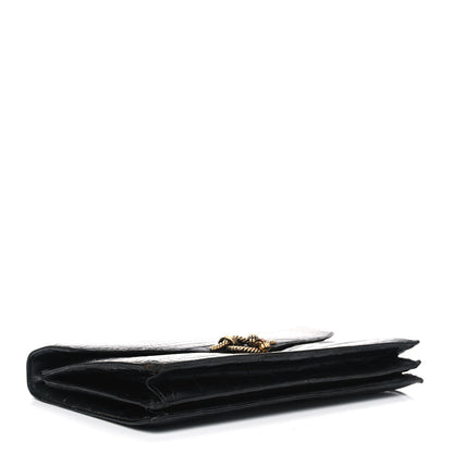 Hermes Shiny Crocodile Sac Cordeliere Black 3 of 13