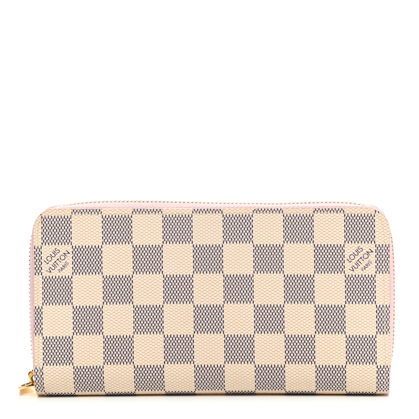 Damier Azur Zippy Wallet Rose Ballerine