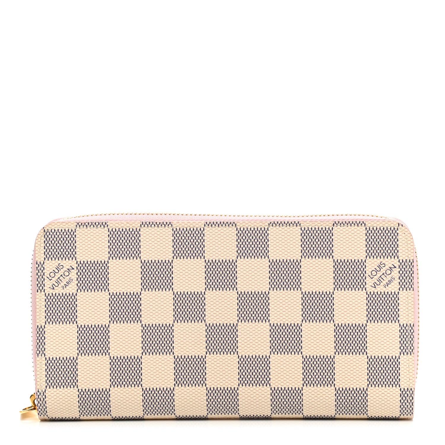 Louis Vuitton Damier Azur Zippy Wallet Rose Ballerine 1 of 9