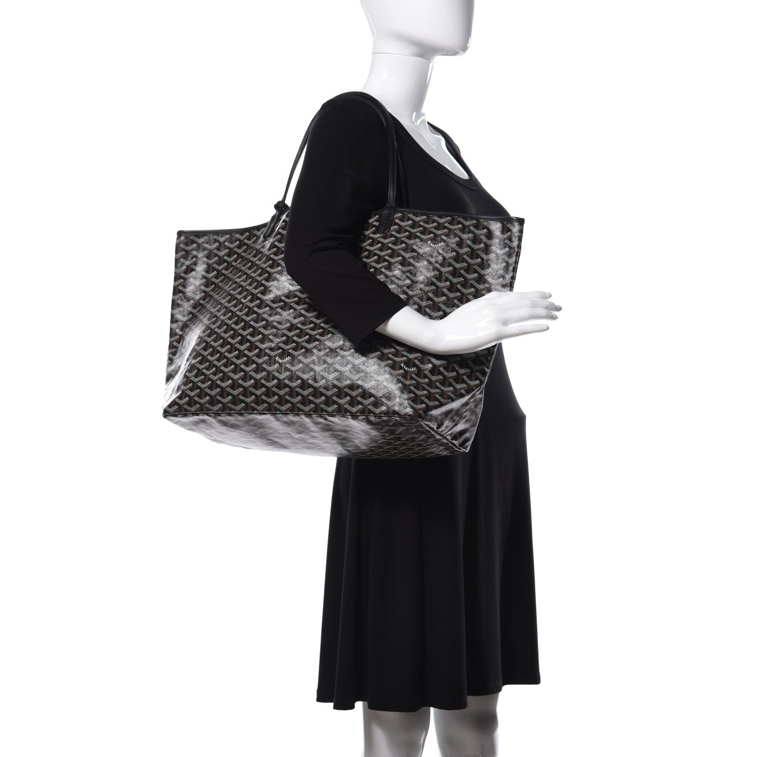 Goyard Goyardine Saint Louis GM Black 2 of 8