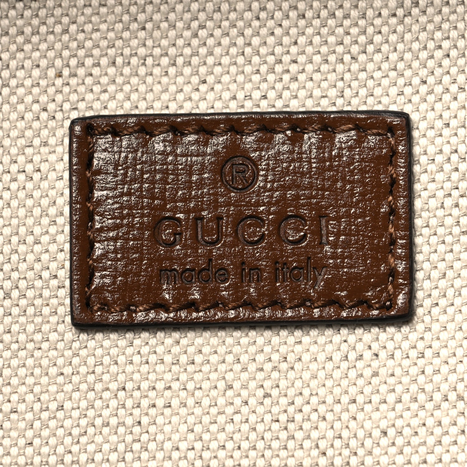 Gucci GG Supreme Monogram Azalea Calfskin Retro Interlocking G Hanger Garment Bag Beige Ebony Brown Sugar 6 of 11
